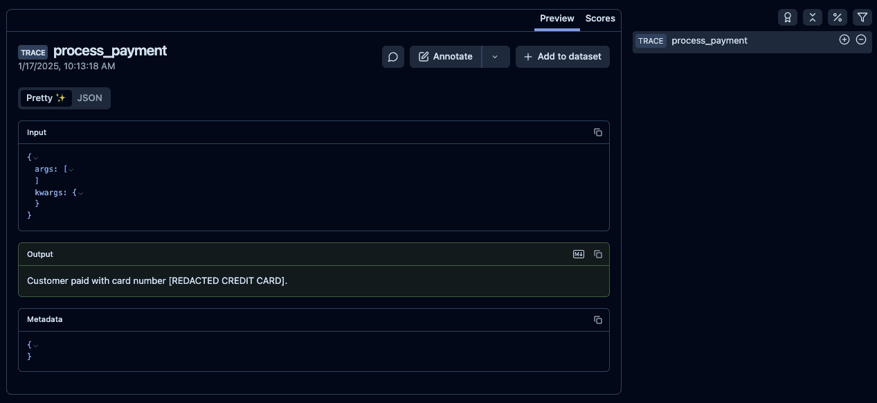Redacted trace in Litefuse 1