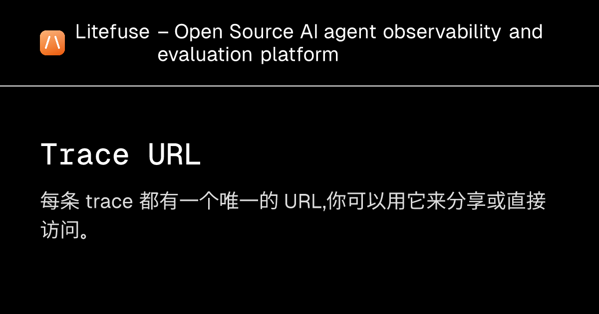 Trace URL - Litefuse