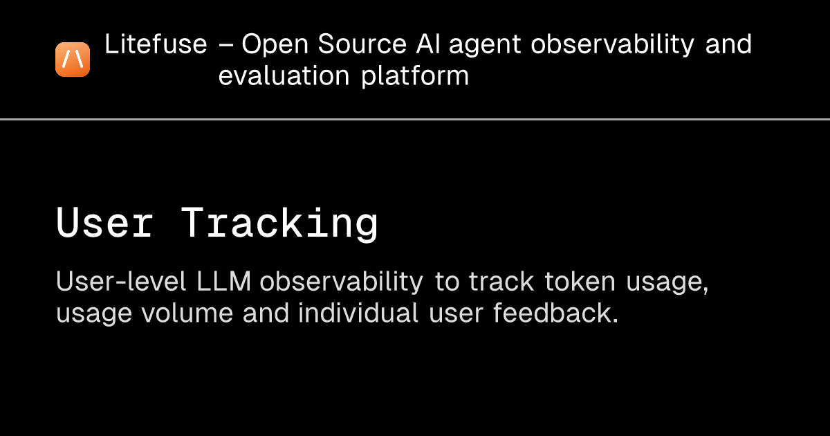 User Tracking - Litefuse