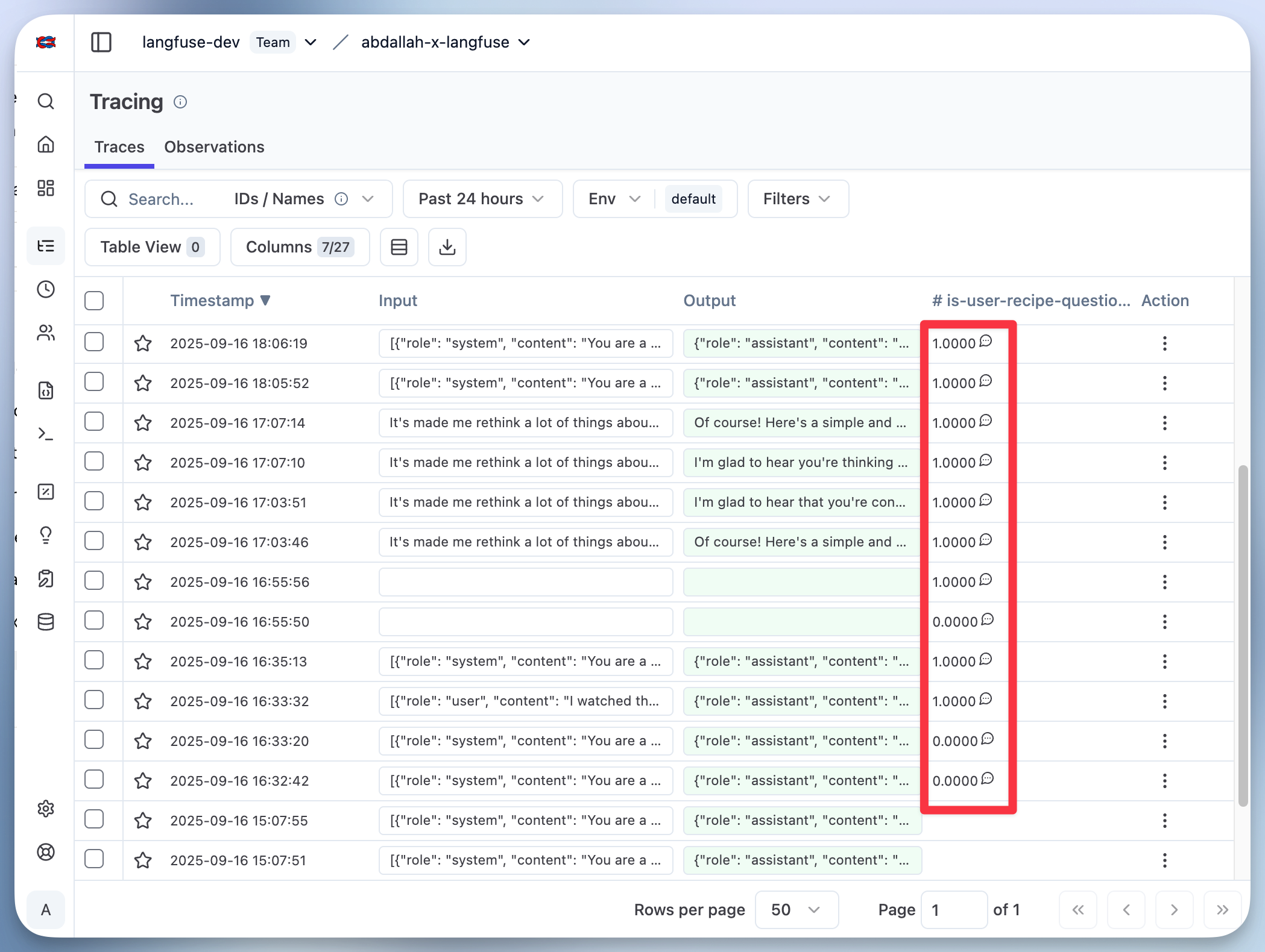 Check LLM-as-a-Judge output