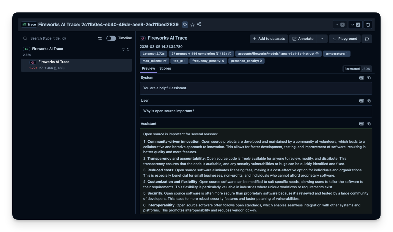 Litefuse Trace Example