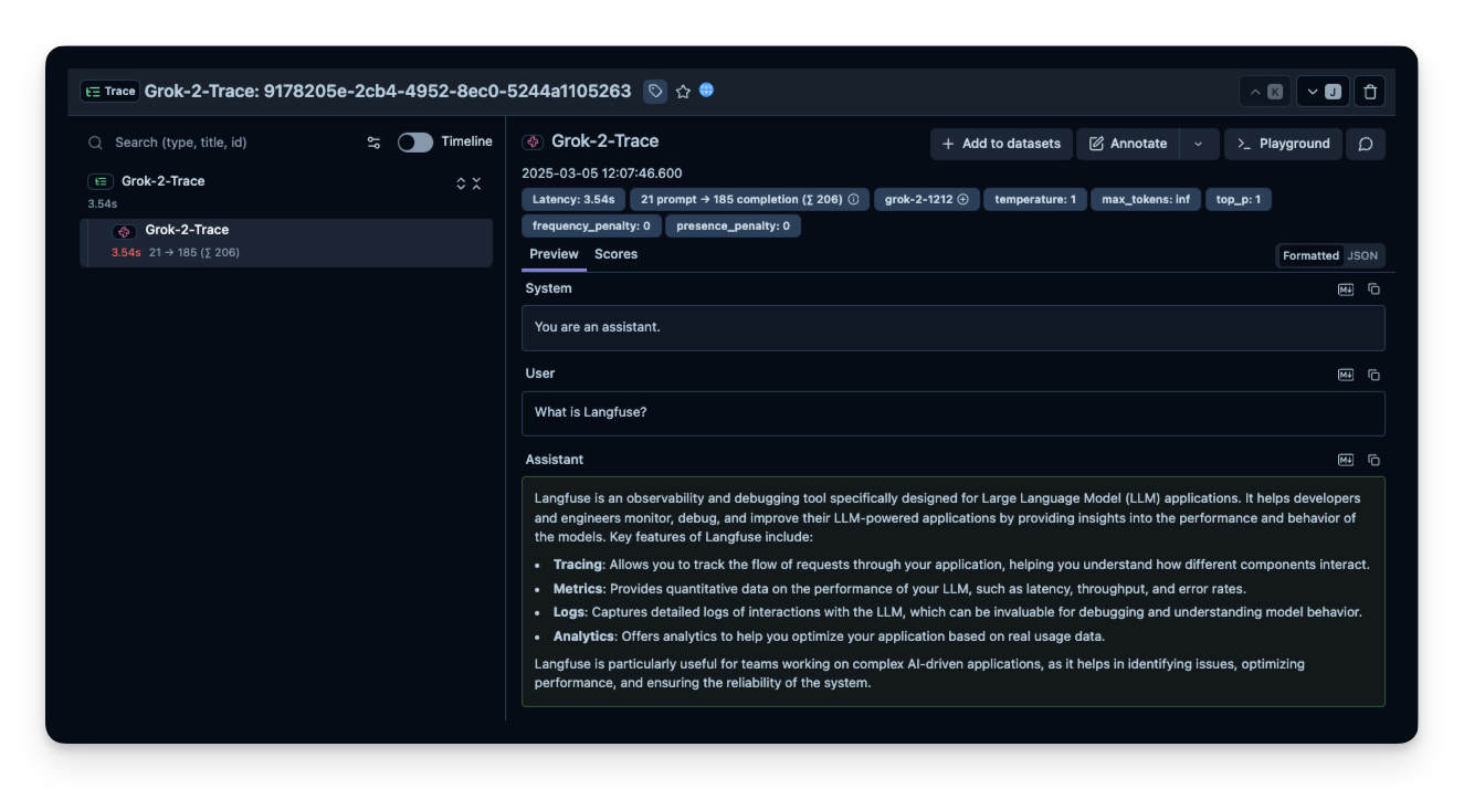 Litefuse Trace Example