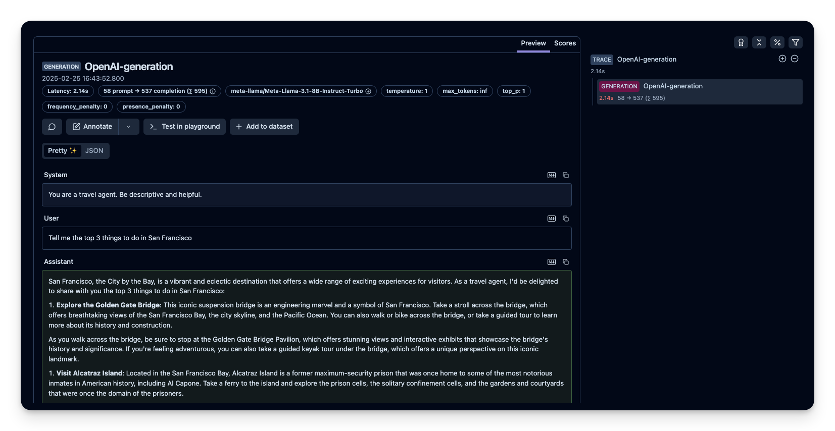 Litefuse Trace Example