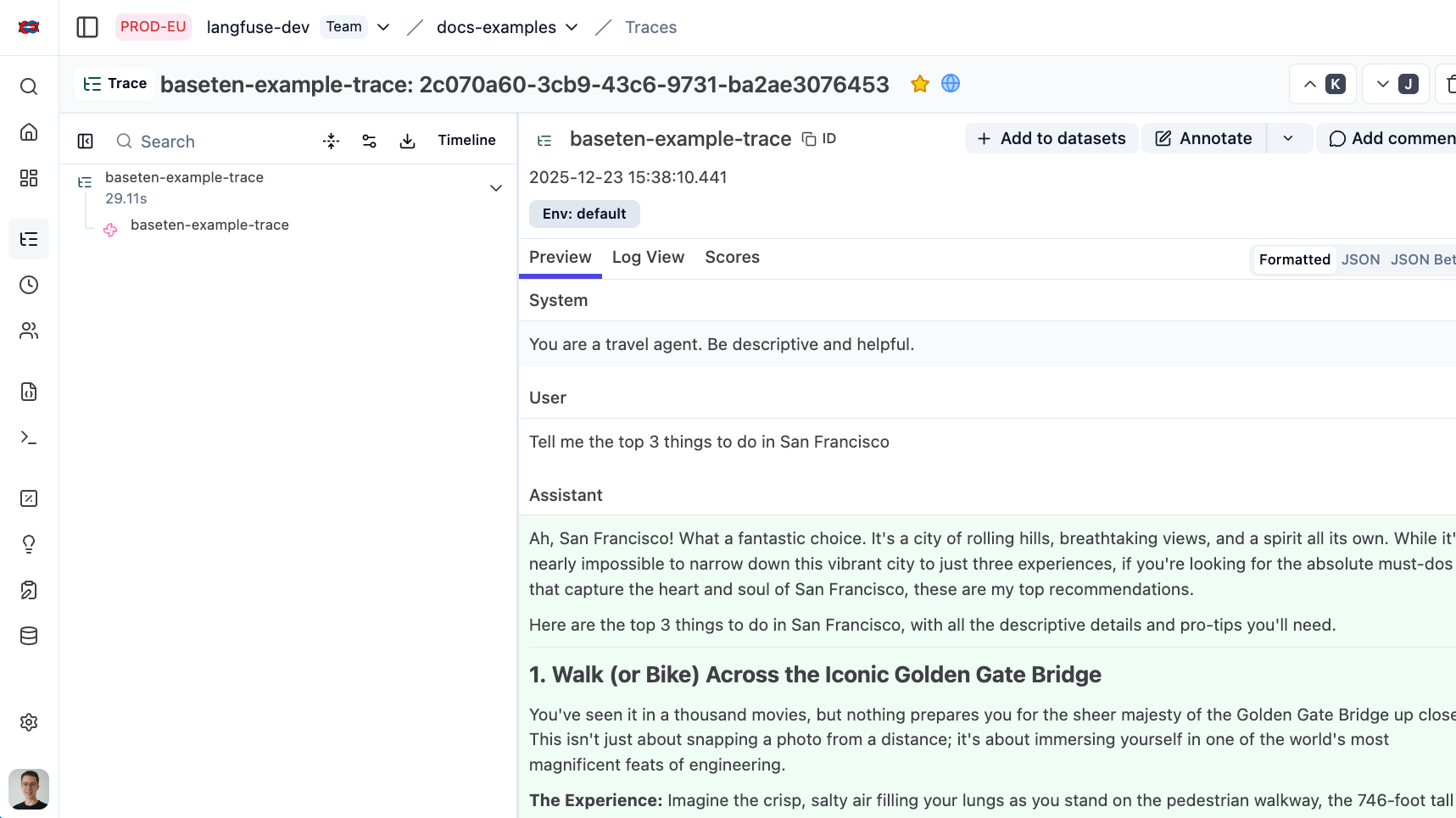 Litefuse Trace Example