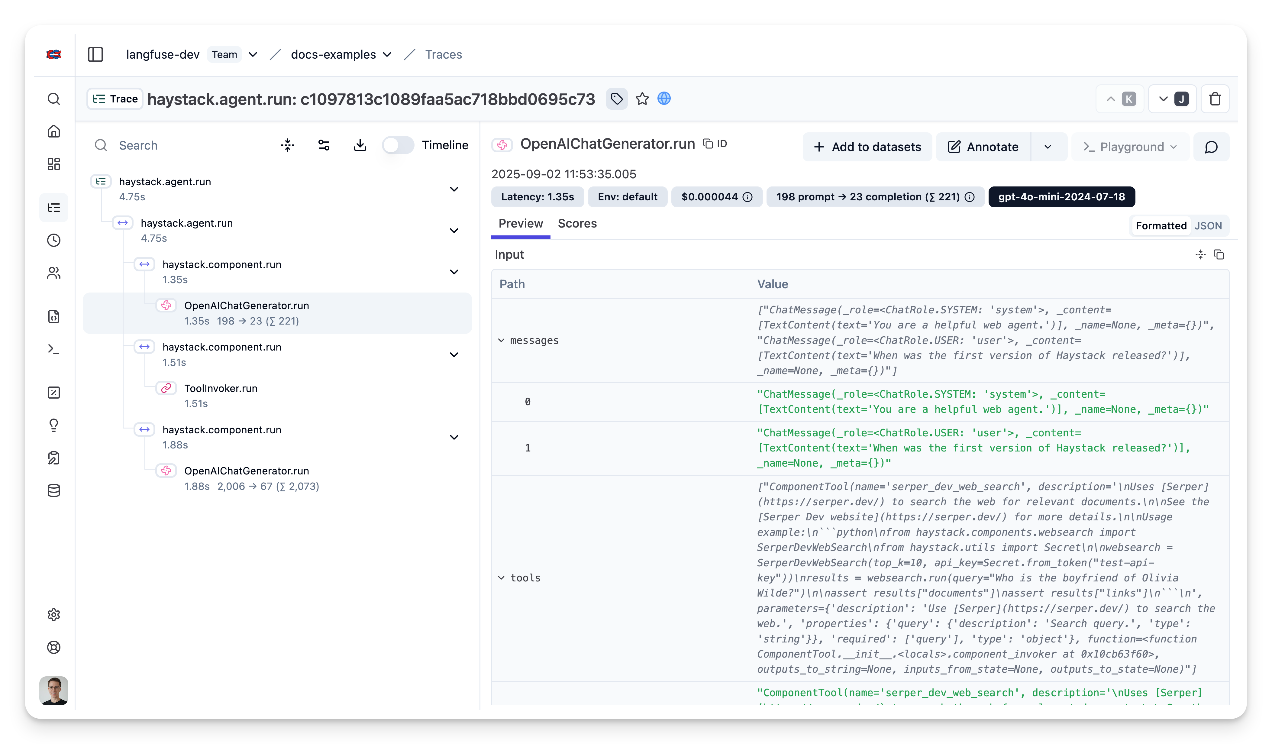 Litefuse Trace Example