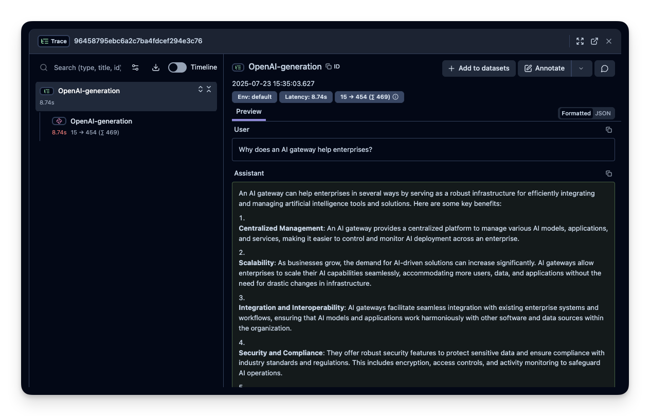 Litefuse Trace Example