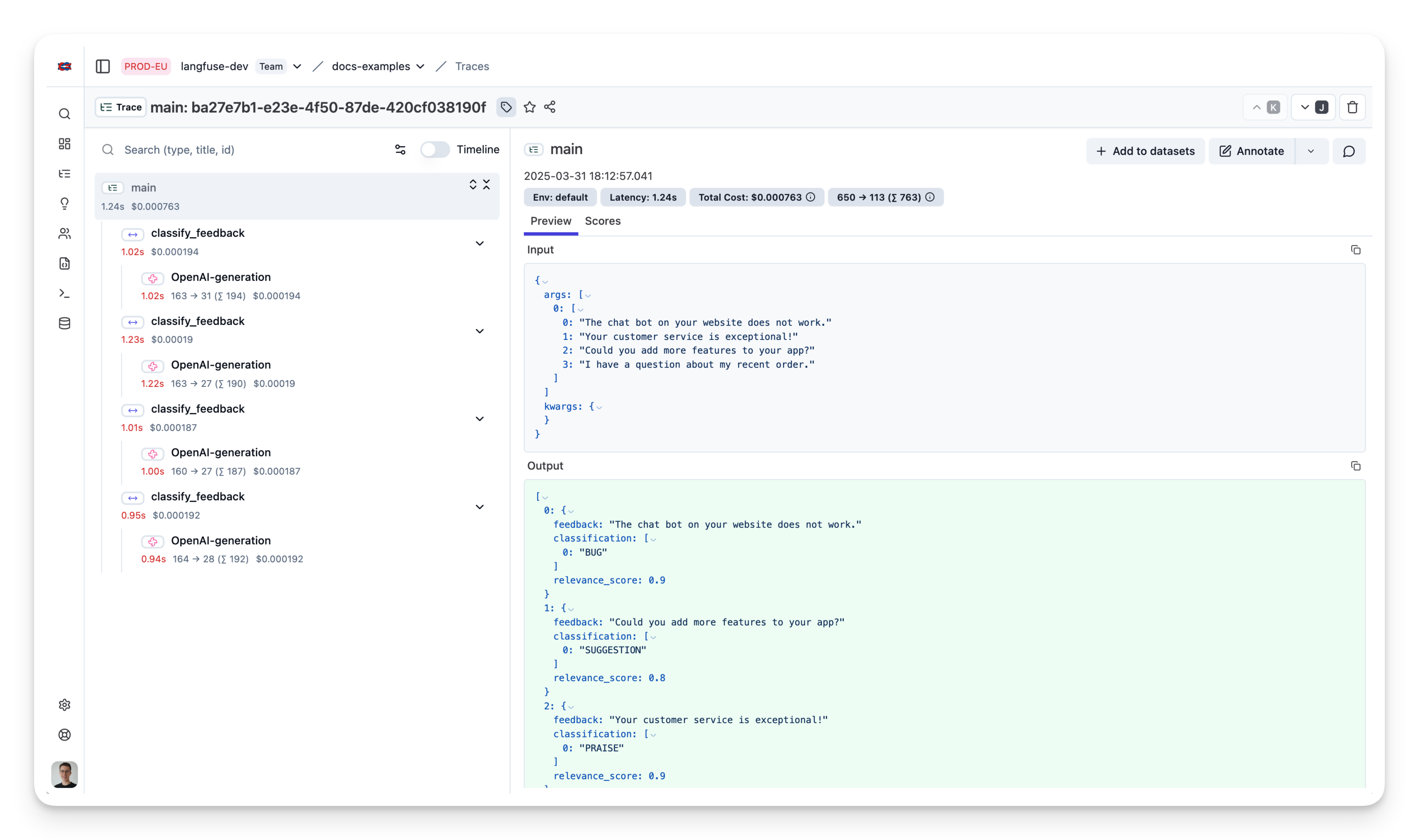 Instructor Trace in Litefuse